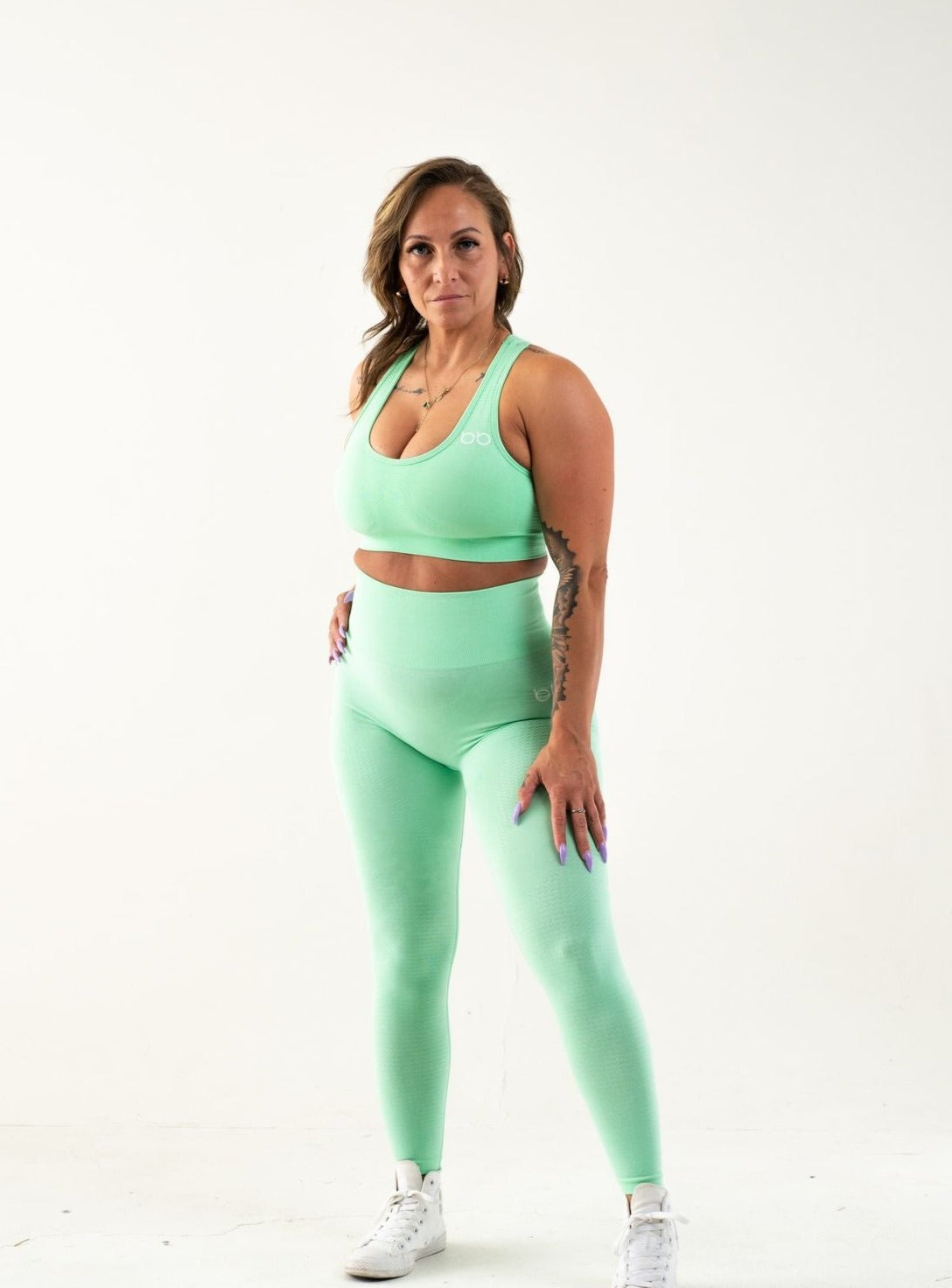 pistachio signature sports bra