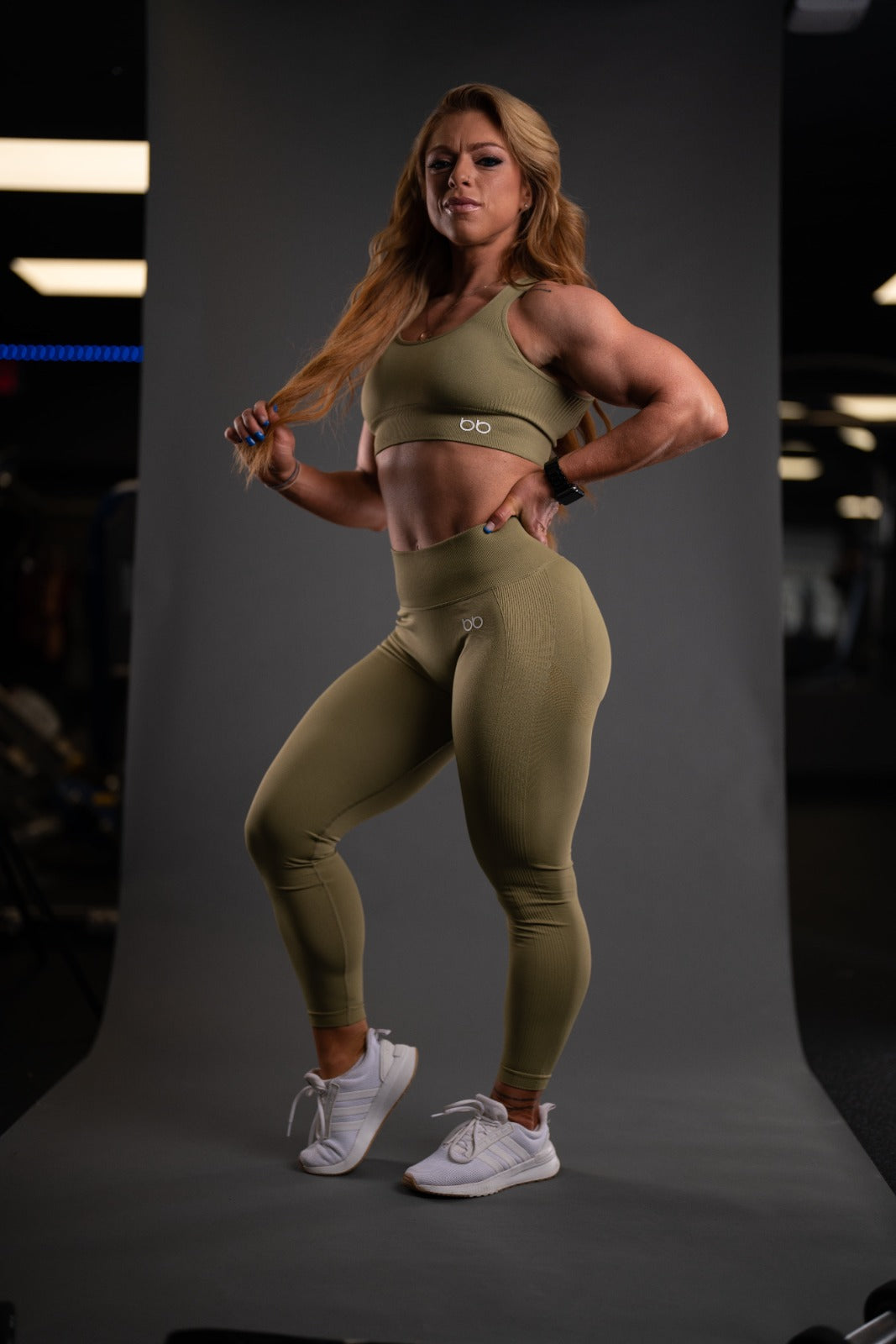 full set dark green leggings